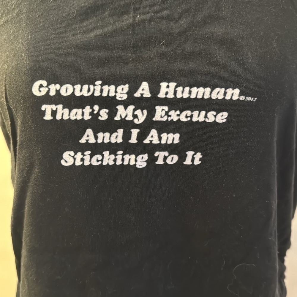 Cafepress growing a human pregnancy humor t-shirt - Picture 2 of 5